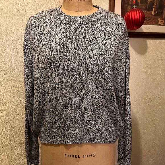 H&M Divided Marble Pullover Crew Neck Sweater Size L - Picture 1 of 11